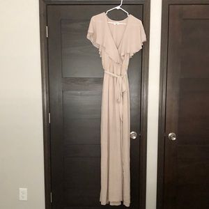 Show me your mumu grey size small maxi dress